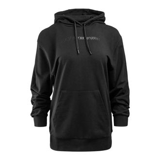 Emporio Armani Emporio Armani Ea7, Hoodies & sweatvesten, Dames, Zwart, XS, Zwarte Hoodie