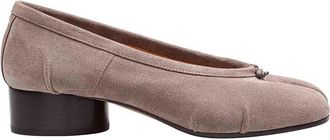 Maison Margiela Tabi Ballerina New H30 In Dove Gray Suede