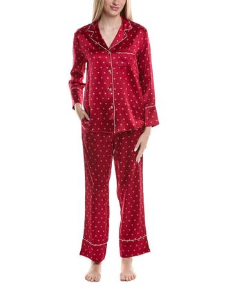 Petite Plume 2Pc Silk Pajama Set