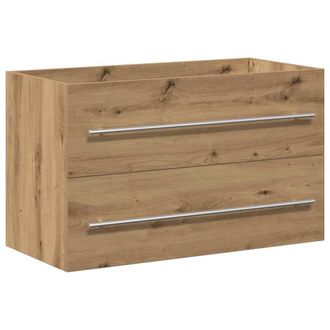 vidaXL Mueble Para Lavabo De Ba&ntilde;o, Estilo Artesanal, Roble, 80x38,5x48 Cm, Madera De Ingenier&iacute;a Vidaxl