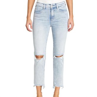Pistola Denim Monroe High Rise Cigarette Jean In Dune Distressed