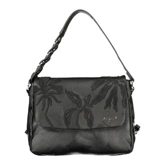 Desigual Shoulder Bags, female, Black, Size: ONE SIZE Back Mirenis Posadas