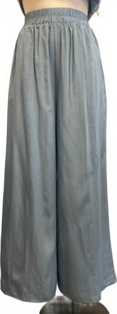 Pink Martini Womens Martini Dash Pants In Chambray Blue