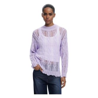 Desigual Dames, Truien, Paars, Maat: M