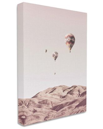 Stupell Industries Hot Air Balloons Southwestern Mountain Muted Landscape Stretched Canvas Wall Art By Ziwei Li
