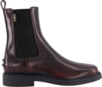 Tod's Rode Chelsea Boots voor Dames - Dames - Chelseaboots - Rood - 39 EU - Schoenen