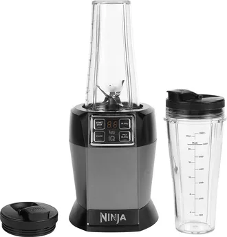 Ninja Batidora De Vaso Individual, 1000 W, 2 Programas Autom&aacute;ticos, Batir, Max Blend, Pulsar, 2 Vasos De 700 Ml Con Tapa, Tecnolog&iacute;a Auto-iq, Piezas Aptas P