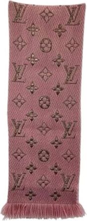 Louis Vuitton Pre-owned Scarves, female, Pink, Size: ONE SIZE Pre-owned Wool scarves