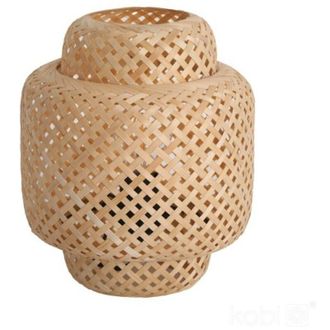 OEM L&aacute;mpara De Mesa Boho 22cm Trenzada Natural 1xe27