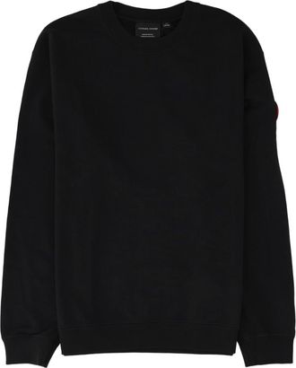 Canada Goose Black Crew Neck Ribbed Cotton Sweater