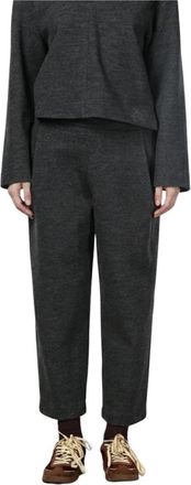 Mason's Chino Broek van Jersey met Ballon Fit - Dames - Wijde Broeken - Grijs - XS - Wol - Broeken