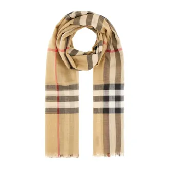 Burberry Winter Scarves, female, Beige, Size: ONE SIZE Check Scarf