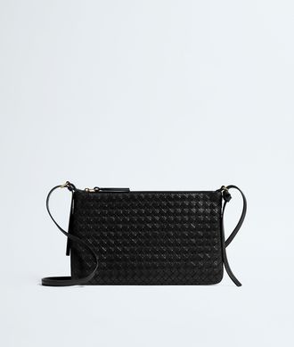 Bottega Veneta Pochette Intrecciato Piccolo media - Nero - Donna - U