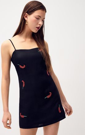 Twik Womens Beaded peppers minidress