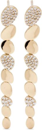APM Monaco Galet drop earrings - women - Zirconia - One Size - Gold
