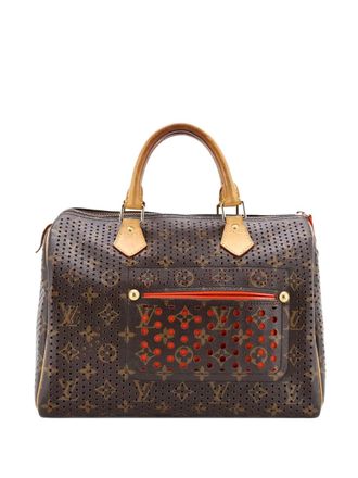 Louis Vuitton Speedy Handbag Perforated Monogram Canvas 30 satchel - Marrone