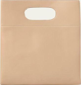 Loro Piana Just Bag Leather Top-Handle Bag