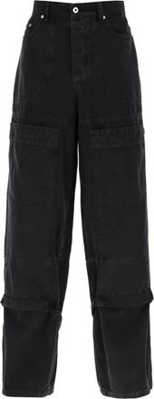 Off-white Wijde Pijpen Cargobroek - Heren - Loose Fit Jeans - Zwart - W32 - Katoen - Jeans