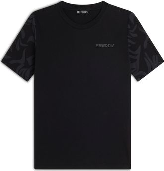 Freddy T-shirt donna regular fit con dettagli floreali