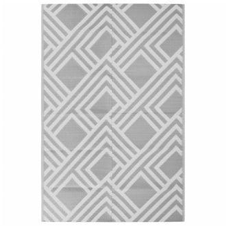 vidaXL Alfombra De Exterior Pp Arakil Gris 190x290 Cm Vidaxl