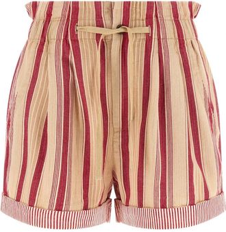 Isabel Marant Korte Broeken, Dames, Veelkleurig, M, Katoen, Nirma Shorts
