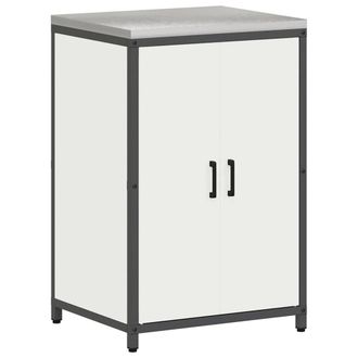 Berkfield Home Kitchen Storage Cabinet with Shelf with Storage with Door White Steel