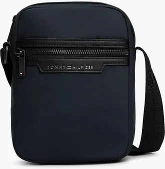 Tommy Hilfiger Mens Water-Repellent Mini Reporter Bag - Space Blue