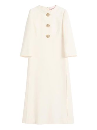Valentino Garavani Crepe Couture midi-jurk - Wit