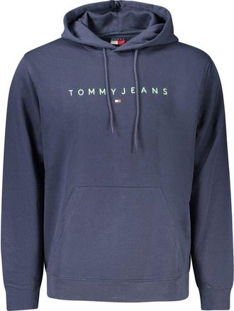 Tommy Hilfiger Mens Logo Pullover Hoodie - Purple Cotton - Size X-Large
