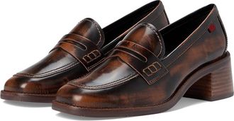 Marc Joseph New York Kathleen CT Womens Flat Shoes Cognac Burnished Napa : 9 M, Leather