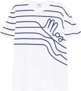 Moschino Tops, Heren, Wit, XL, T-Shirts