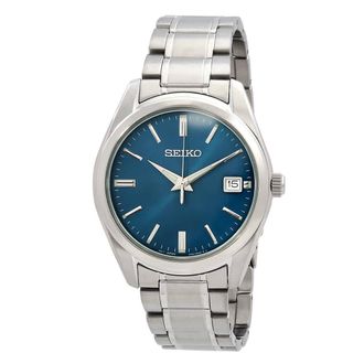 Seiko Quartz Blue Dial Mens Watch SUR525P1