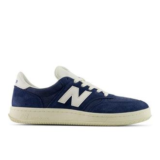 New Balance Unisex T500 en Azul/Blanco, Cuero, Talla 37.5