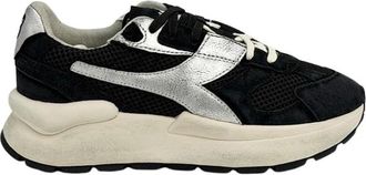 Diadora Mercury Elite Sneaker - Dames - Sneakers - Zwart - 38 EU - Katoen - Schoenen