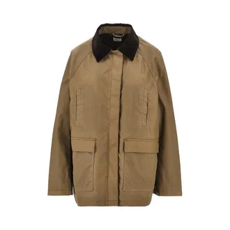 Toteme Waxed cotton country jacket Woman 36