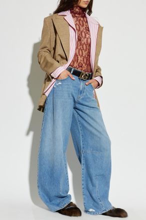 Dolce & Gabbana Shirt With Stripe Pattern, Womens, Pink