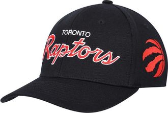 Mitchell & Ness Mens Mitchell & Ness Black Toronto Raptors MVP Team Script 2.0 Stretch Snapback Hat at Nordstrom