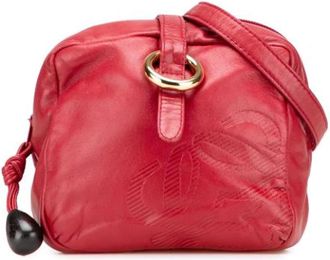 Loewe Pre-owned Cross Body Bags, female, Red, Size: ONE SIZE Pre-owned Leather Shoulder Bag