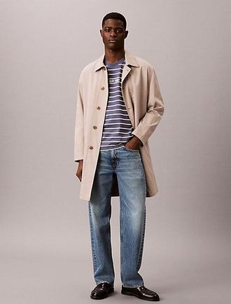 Calvin Klein Camiseta holgada a rayas con logo