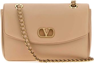 Valentino Garavani Tassen, Dames, Roze, ONE Size, Leer, Djuna Medium Chain Bag