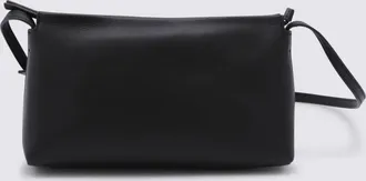 The Row Black Leather Rene Crossbody Bag