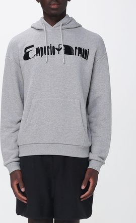Emporio Armani Felpa con cappuccio in jersey con logo