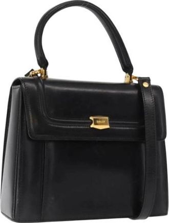 Bally Pre-owned Leren Handtas - Dames - Vintage Handtas - Zwart - ONE Size - Leer - Vintage