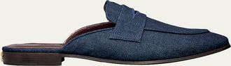 Bougeotte Denim Loafer Mules