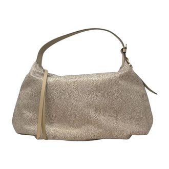 Borbonese Tassen, Dames, Beige, ONE Size, Borsa Hobo Medium