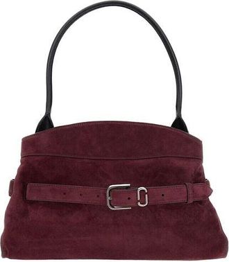 Marc Jacobs Womens Satchel Dark Plum Suede Cow Leather Satchel-bags