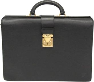 Louis Vuitton Pre-owned Serviette fermoir - Heren - Vintage Handtas - Zwart - ONE Size - Leer - Vintage