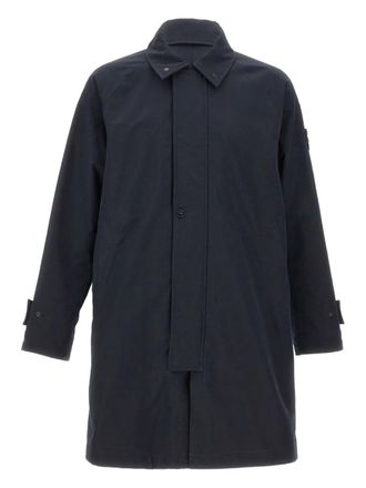 Stone Island shirt-collar organic-cotton coat - men - Organic Cotton - M - Blue