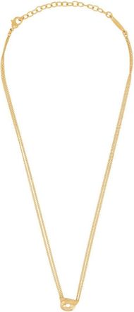 Ferragamo Gold-Finish Pendant Necklace With Dual Chains