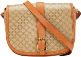 Celine Pre-owned Cross Body Bags, female, Beige, Size: ONE SIZE Pre-owned Vintage Cross Body Bag